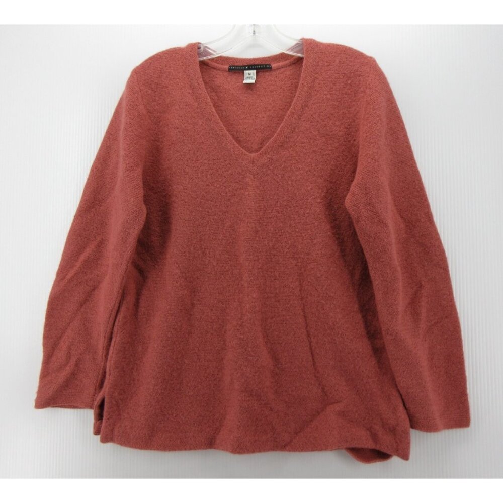 Peruvian Connection Sweater Medium Alpaca Minimalist Classic Boxy